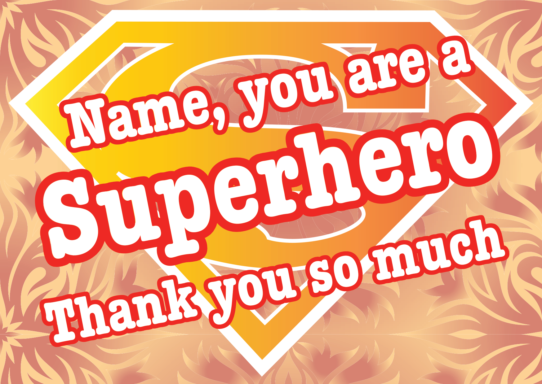 Super Hero card